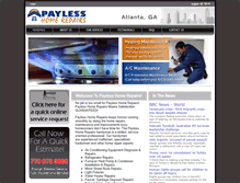 Tablet Screenshot of paylesshomerepairs.com